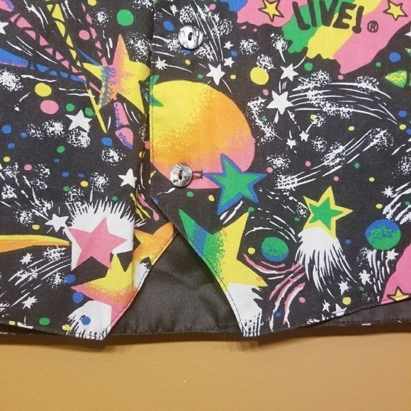 Libby Wood | Women's Vintage Multicolor American Live Vest (Size Medium) - Picture 5 of 8